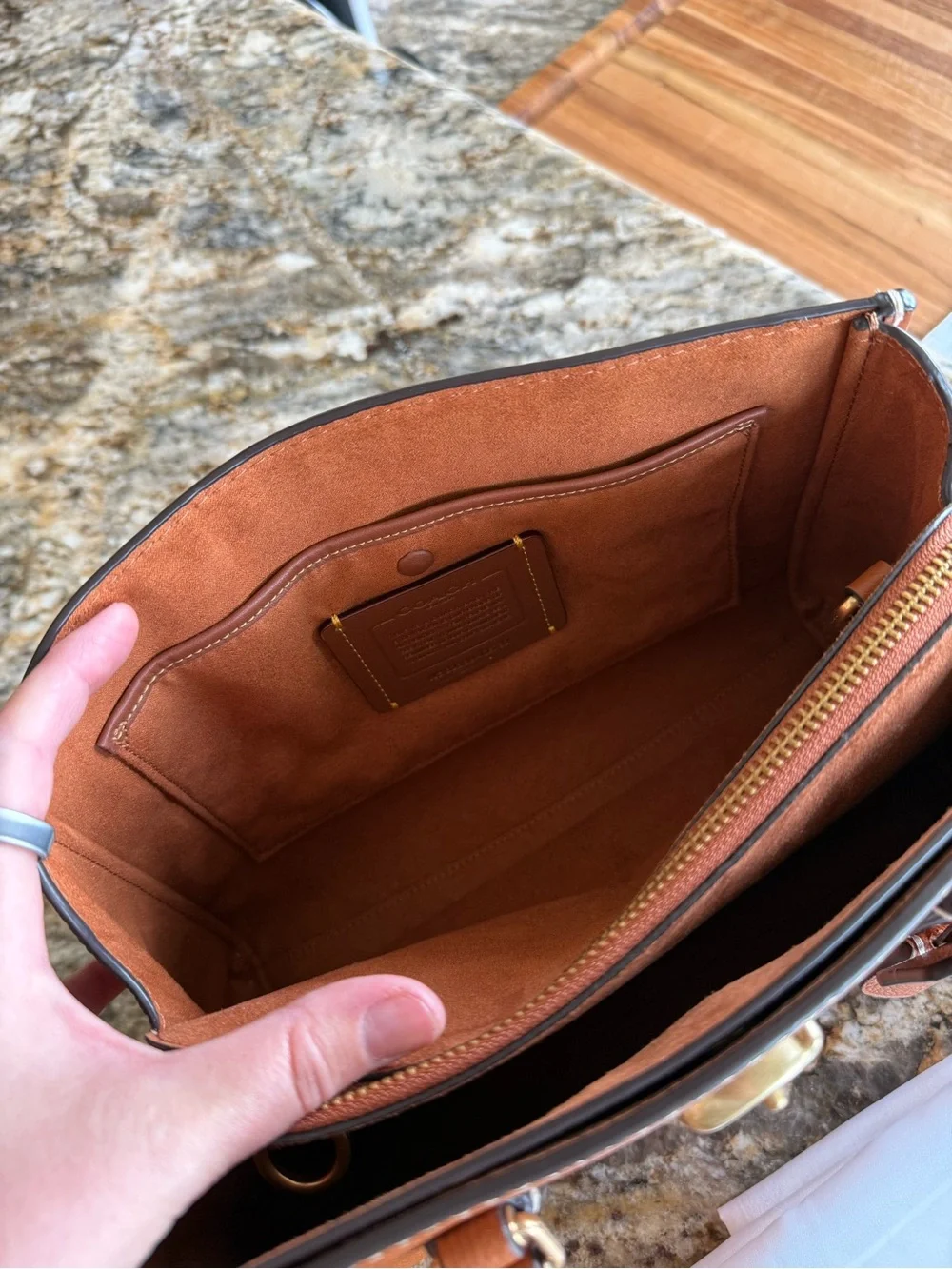 Coach Brooke Carryall 28 Burnished Amber